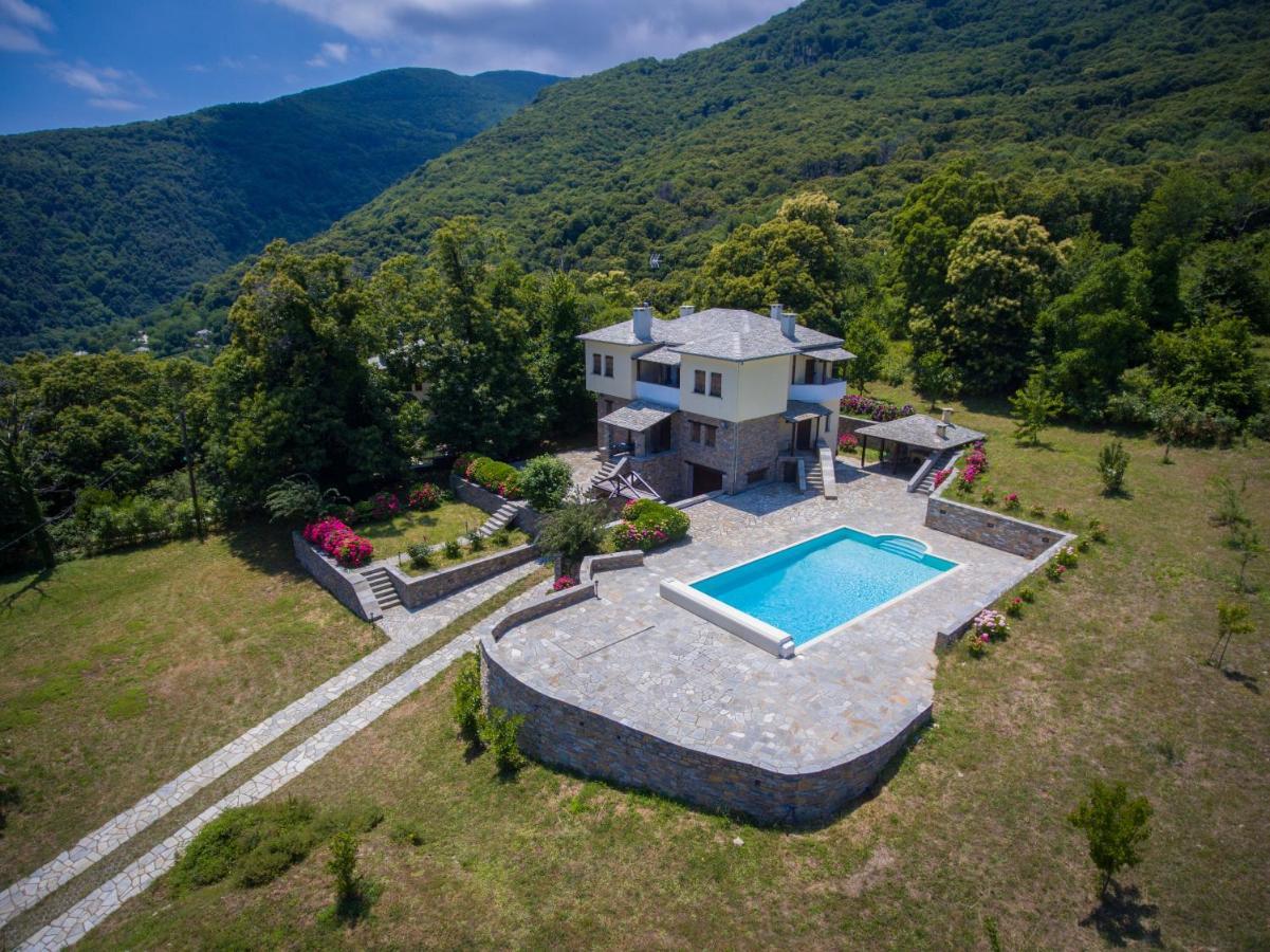 Luxury Villa With Pool In Tsagarada Exterior photo