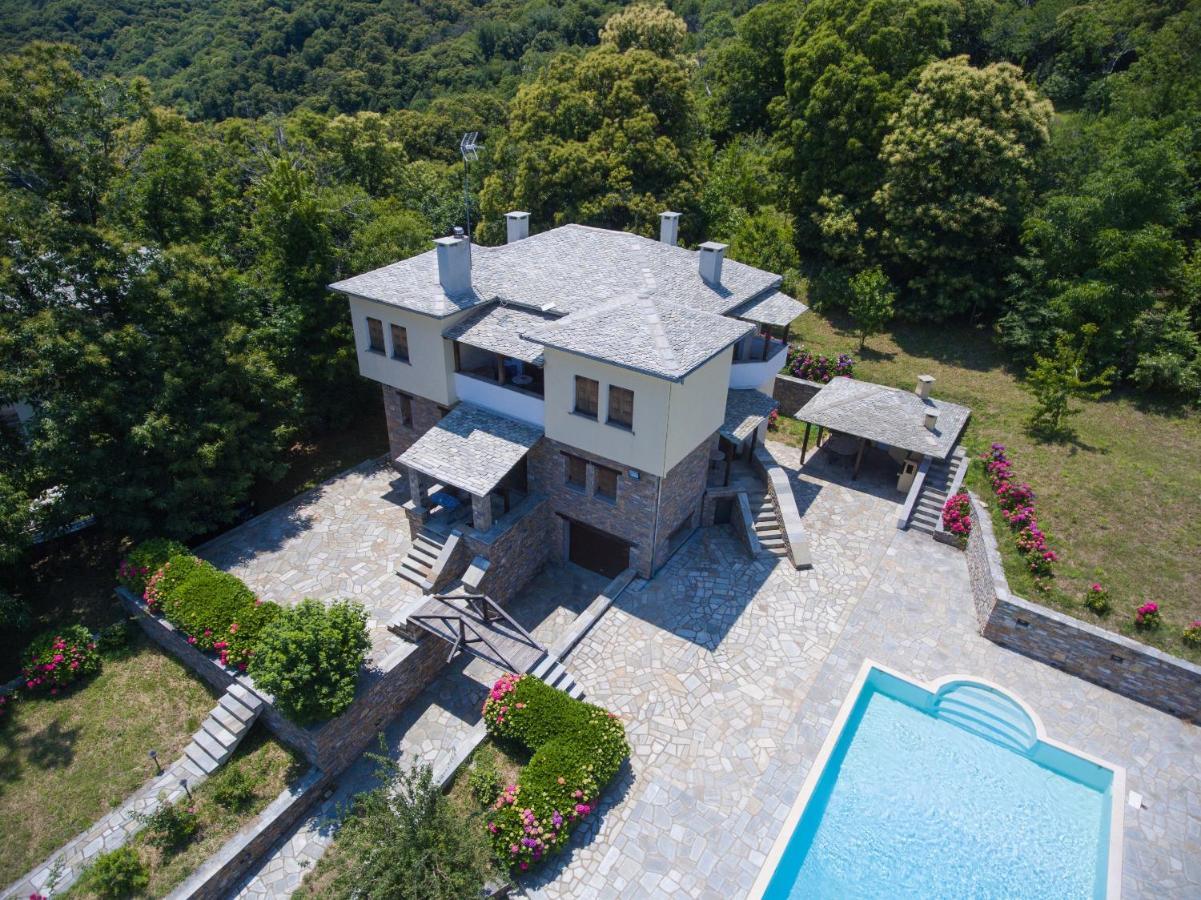 Luxury Villa With Pool In Tsagarada Exterior photo