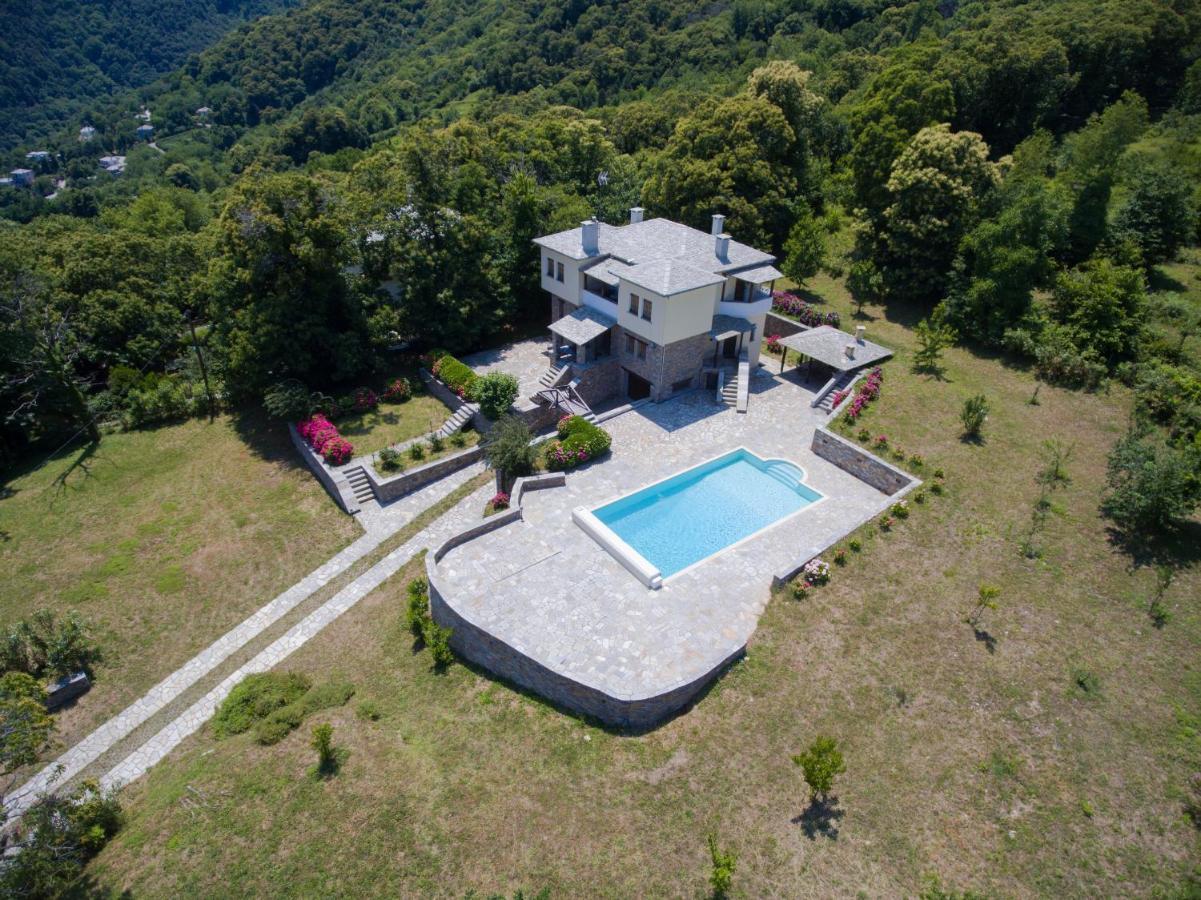 Luxury Villa With Pool In Tsagarada Exterior photo