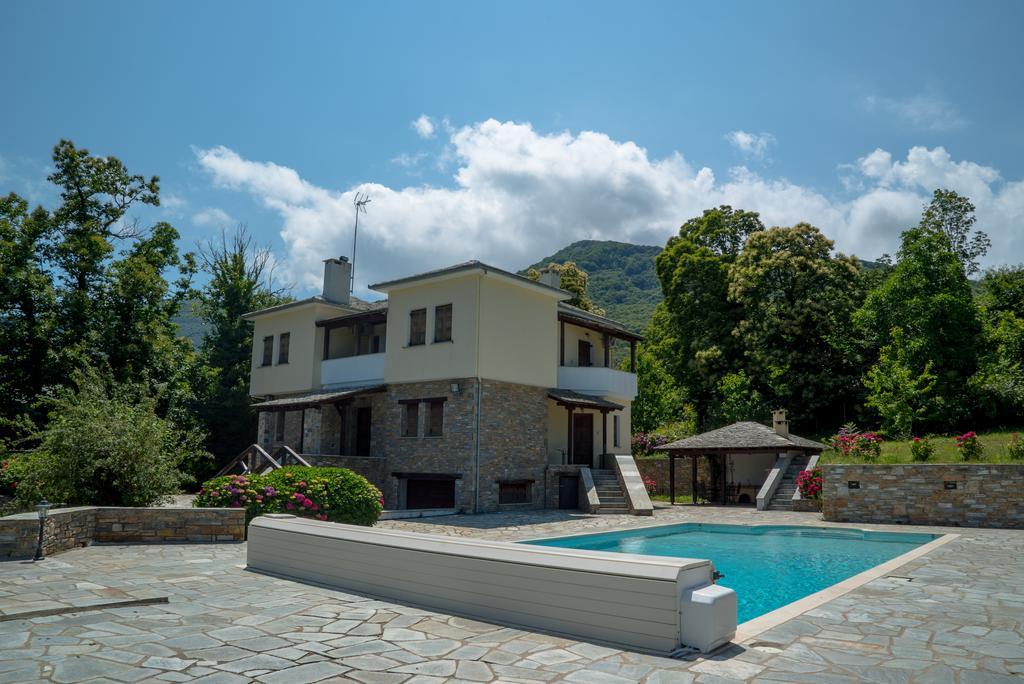 Luxury Villa With Pool In Tsagarada Exterior photo