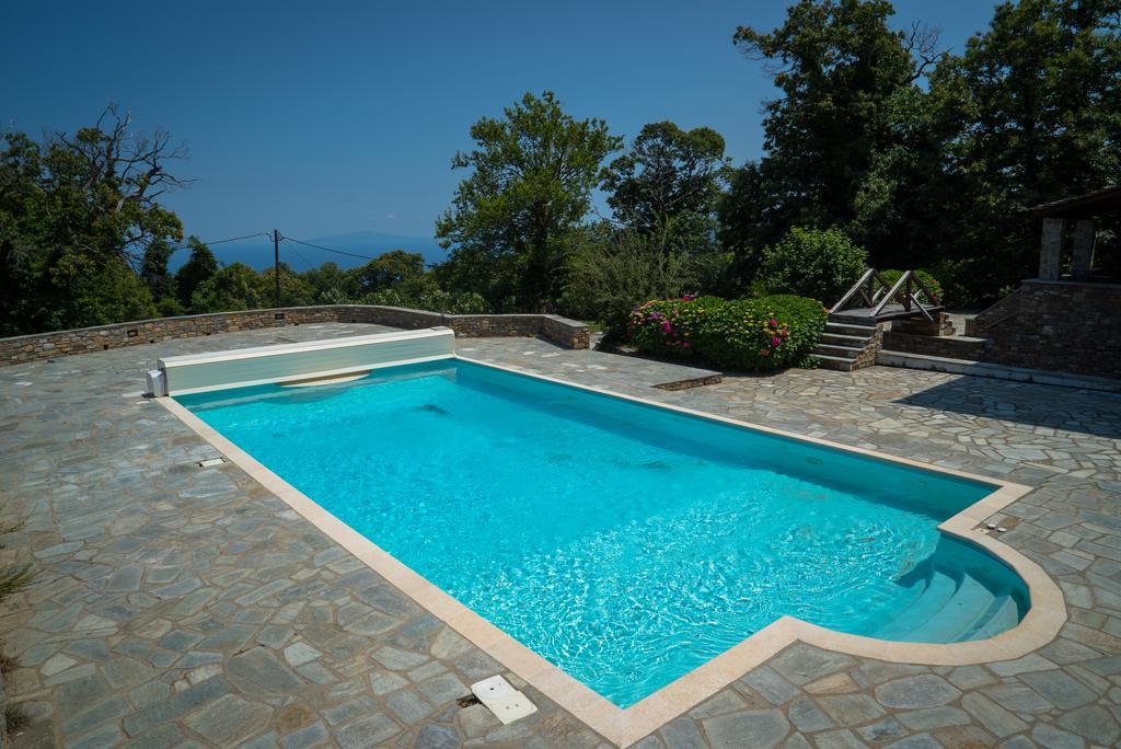 Luxury Villa With Pool In Tsagarada Exterior photo